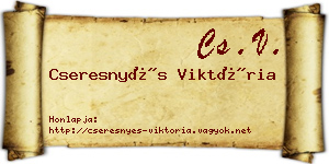 Cseresnyés Viktória névjegykártya