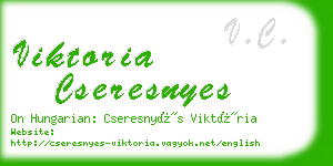 viktoria cseresnyes business card
